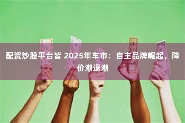 配资炒股平台皆 2025年车市：自主品牌崛起，降价潮退潮